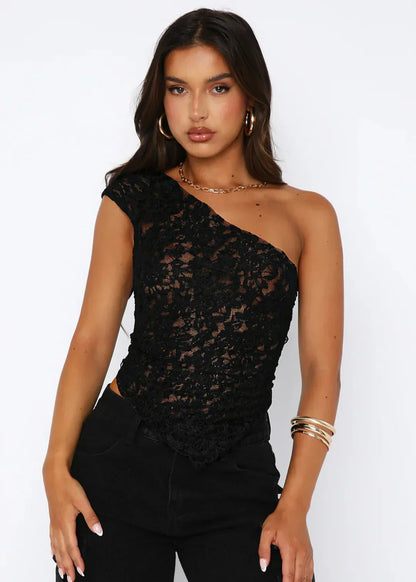 Sloped Neck top
