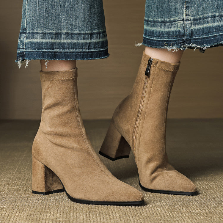 Bottines Stretch à Talons