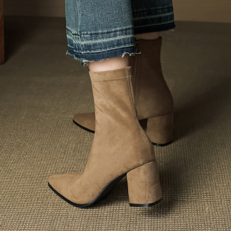 Bottines Stretch à Talons