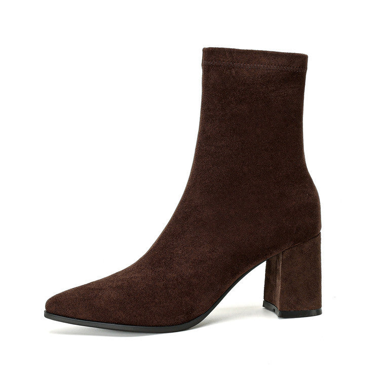 Bottines Stretch à Talons